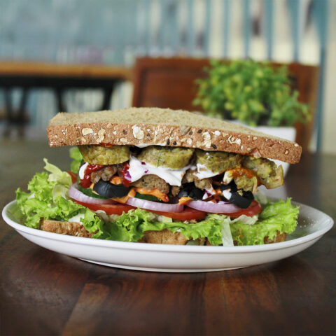 Veg Seekh Kebab Sandwich